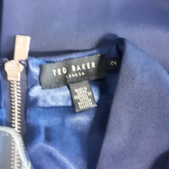 Ted Baker Nora Fantasia Dark floral Midi Dress S2 - Picture 11 of 12